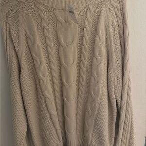 GAP Cream Cable Knit Sweater